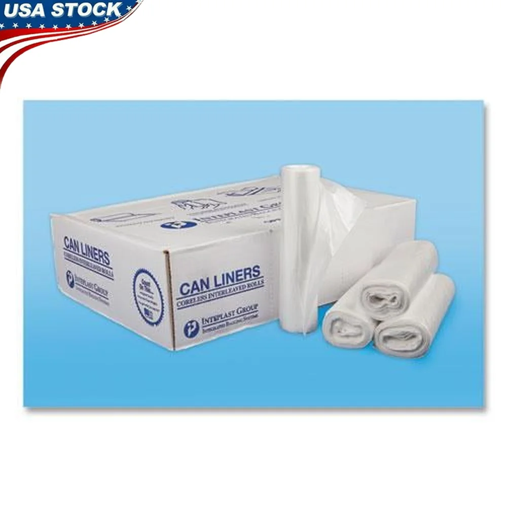 

Коммерческие вкладыши для консервных банок высокой плотности, 30 галлонов, 13 микрофонов, прозрачный проложенный рулон, сверхмощное дно с запечатанной звездой, 25 пакетов, 20 рулонов