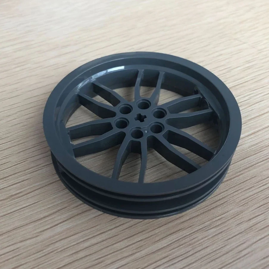 Small Building Block Motorcycle/bicycle Tires 100.6x17mm Hub 88517 Wheel Skin 11957 Assemble Parts Compatible with Lego Part