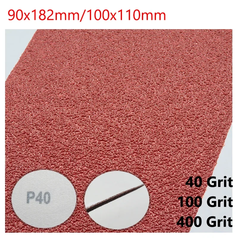 3Pcs Sandpaper Flocking Sanding 90x182mm/100x110mm Flocking Self-adhesive Sandpaper for Grinding Polishing Furniture Cars Boats