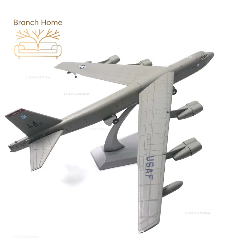 1:200 Scale U.S. B-52 bomber Model and Display Stand Collectible Gifts B52 Alloy Airplane Model Mini Decoration Home