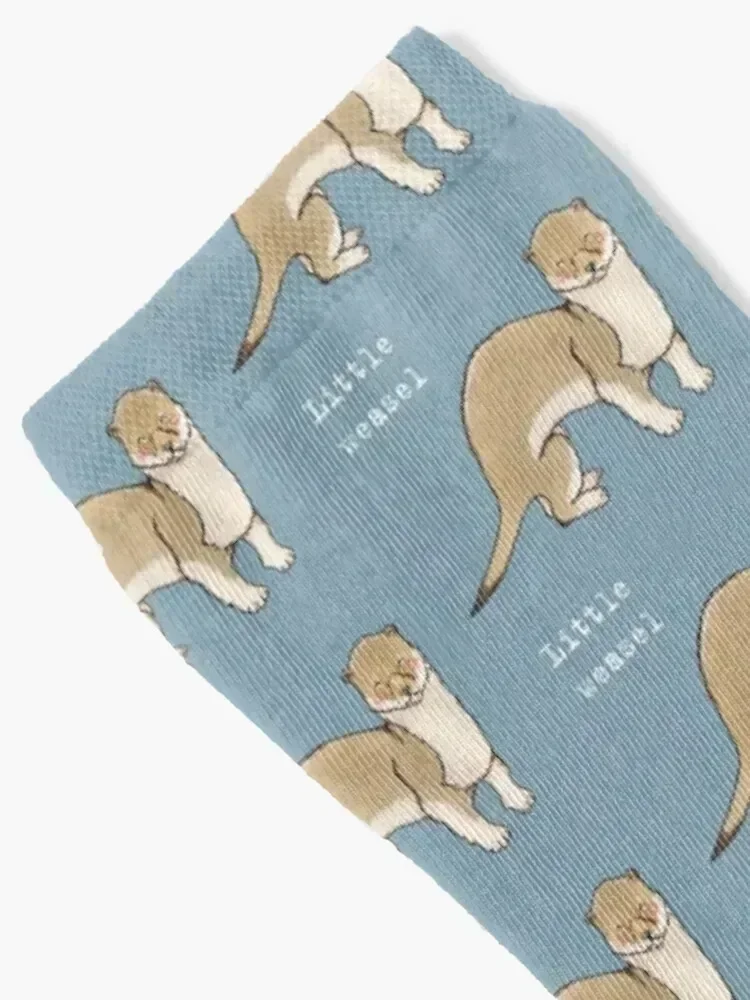 ابن عرس صغير - سلسلة الحيوانات الجوارب الأزهار قصيرة kawaii الهيب هوب النساء الجوارب الرجالية #2