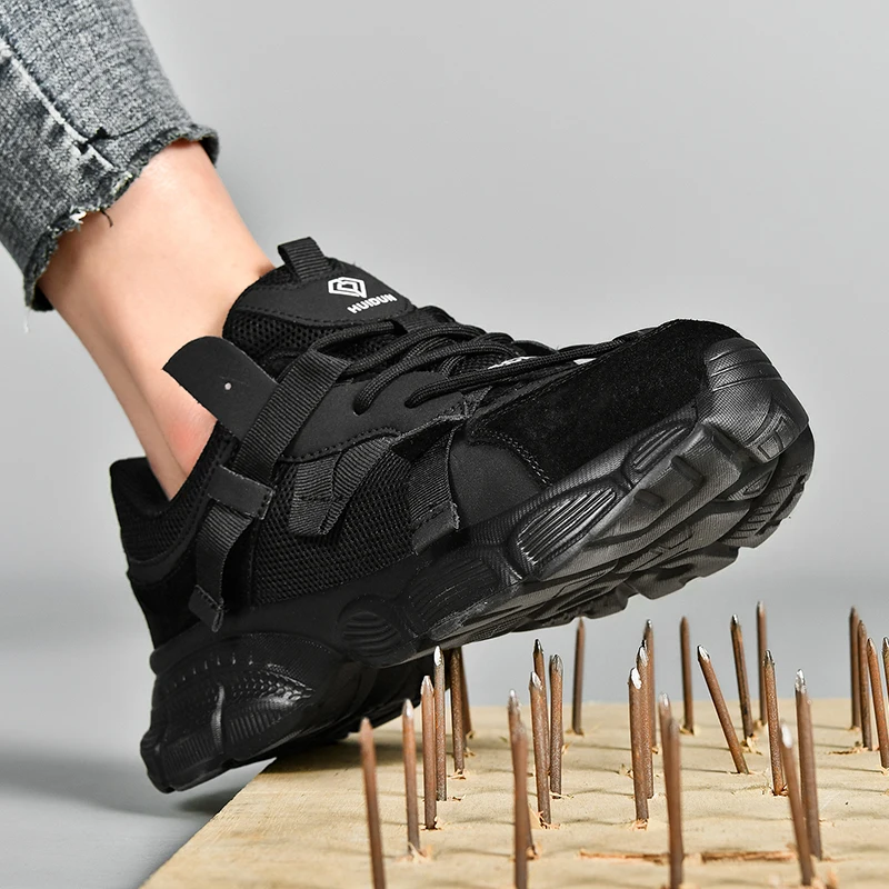 tennis safety Shoes woman Comfor work security shoe Women steel toe Sneakers Lightweigh Breathable Non-Slip summer work boots