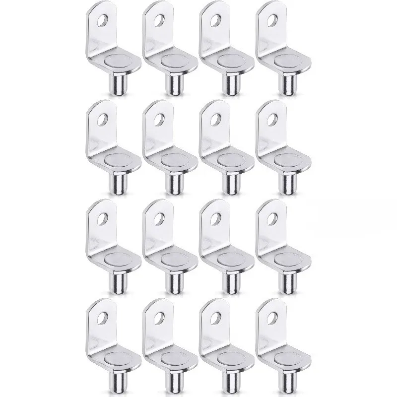 47 pcs 6*10mm Nickel Plated Shelf Pins, Kitchen Cabinet Shelving, Nickel Plated Iron, Sturdy Load Support