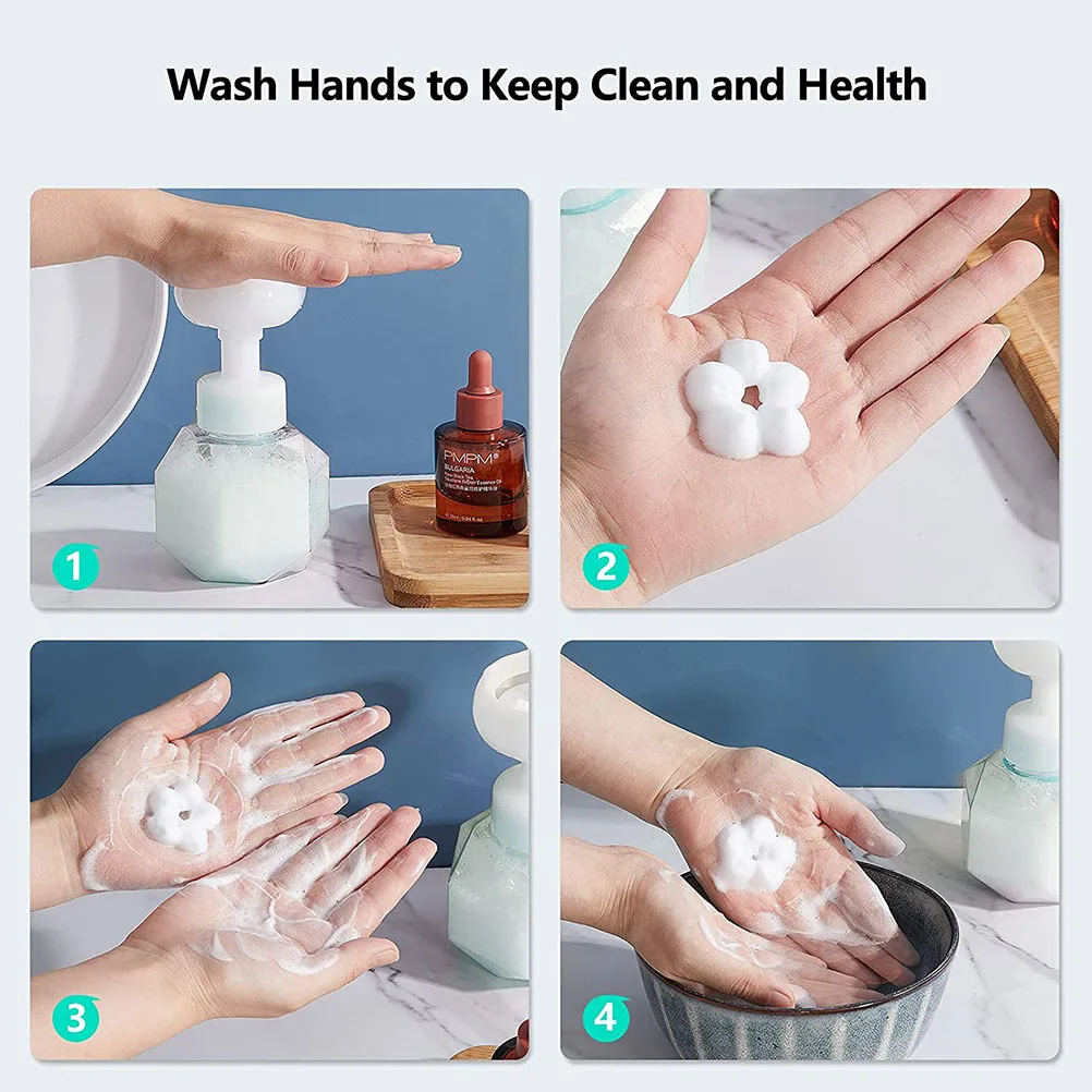 2 pz 300 Ml Dispenser di Sapone Schiuma Bottiglia Portatile Da Viaggio Riutilizzabile Sapone Liquido Schiuma Per Detergente Viso Shampoo Lozione