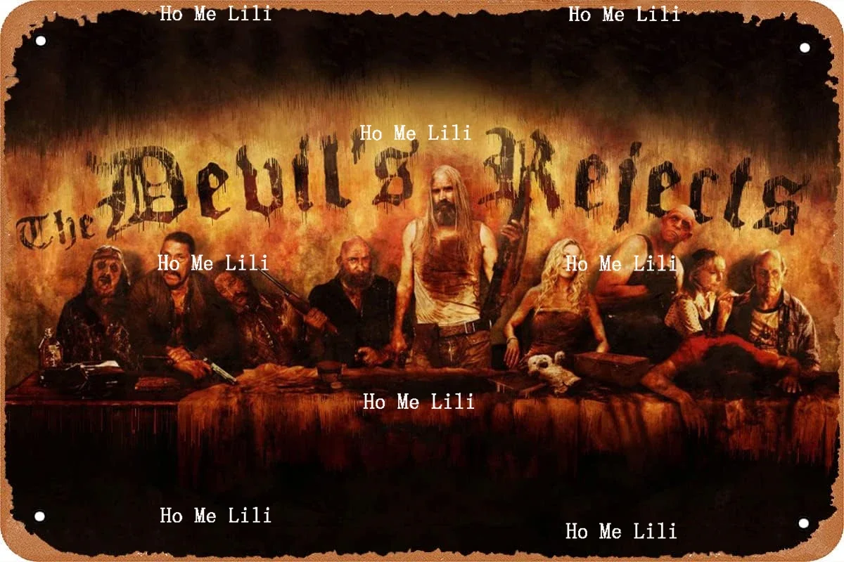 Horror Movie Poster The Devil's Rejects Metal Tin Sign Movie Signs For Man Cave Bar Cafe Wall Decor