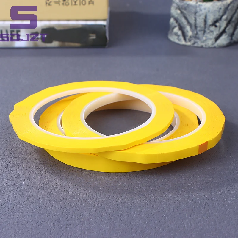 3/6/10MM 66M Graphic Whiteboard Tape Adhesive Chart Line Grid Electrical Marking Tapes High Temperature Resistant Pinstripe Tape