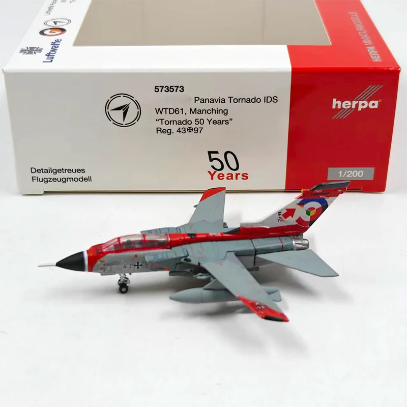 

Herpa 1:200 Panavia Tornado IDS 573573 Airplane Model Military Aircraft Fighter Model For Display Collections