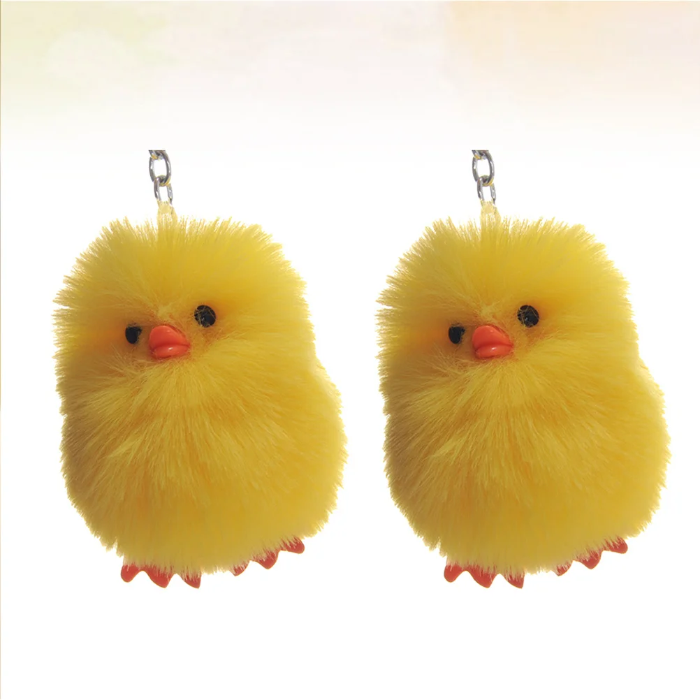 

2Pcs Mini Yellow Duck Keychain Stylish Pendant for Backpacks Cell Phones Keys Decoration Unique Present Keychain Souvenir