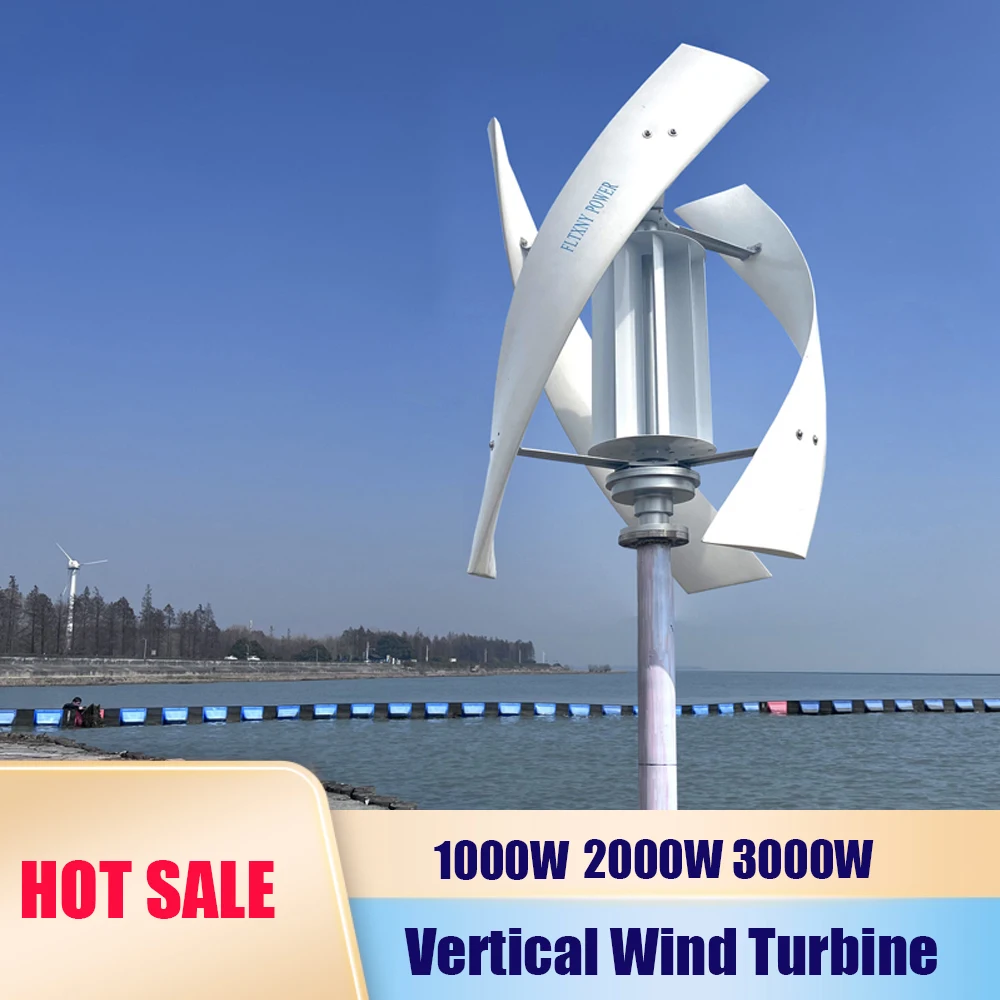 1000w 2000w Wind Turbine Inner Air Duct Small Free Energy Wind Turbine Power Permanent Maglev 12v 24v 48v With MPPT Controller