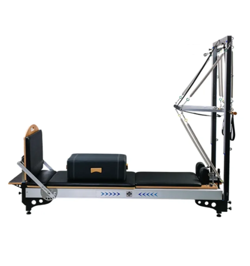 

Customized Aluminum Pilates Reformer Machine Stretch Exercise Bed For Yoga Studio Use With Tower Half Trapeze