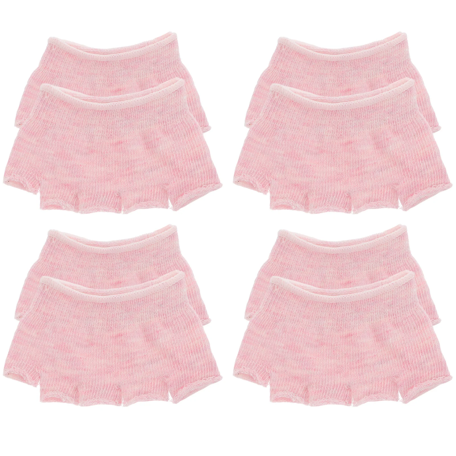 

4Pairs Forefoot Five Toes Half Toeless Toe Socks Breathable Yoga Pilates Cotton Thin Socks for Women Foot Pressure Relief