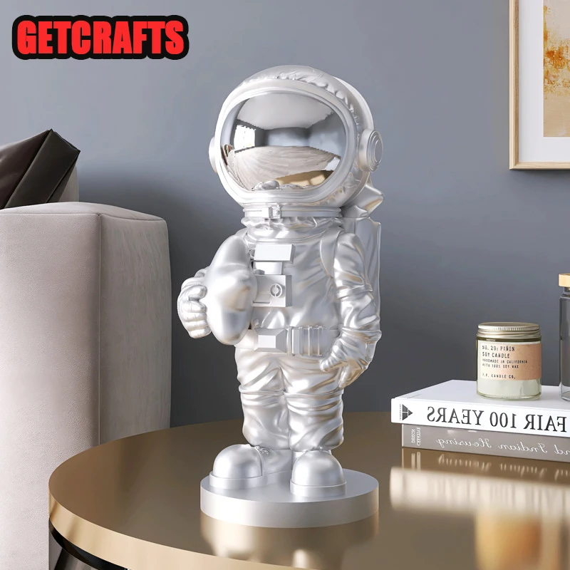 GETCRAFTS Nordic Home Decor Statue Cartoon Office Astronaut Figurine Livingroom Decorative Sculpture Modern Desk Art Craft Gifts