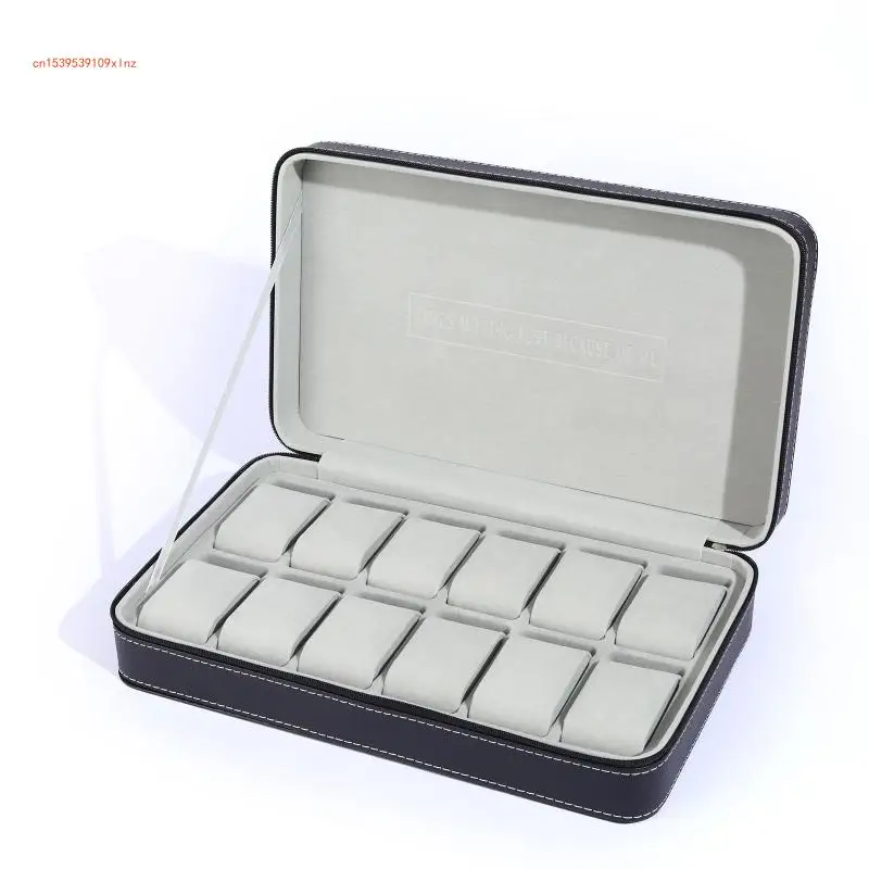 for Smart Watch Carrying for Case Travel Storage Box PU Watch Protector Portable Jewelry Hard for Case with Pillow for W