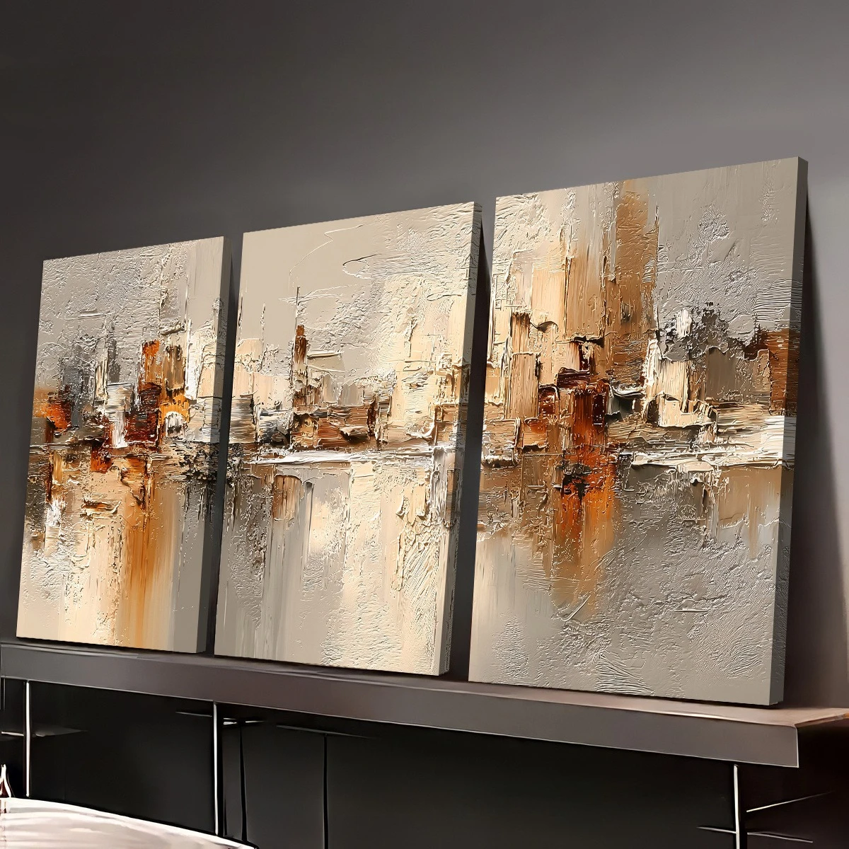 3pcs  frameless Modern Light Luxury Abstract Wall Art Canvas Paintings Home Decor Wall Art Room Decoration High-Definition Print