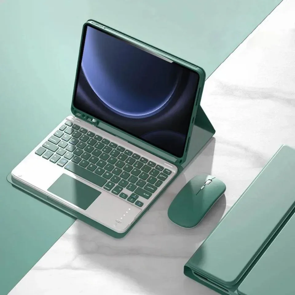 

Чехол для планшета Samsung Galaxy Tab S9 FE 10,9 дюйма со съемной клавиатурой для Samsung Tab S9 FE 10,9 дюйма X510 X516B Teclado