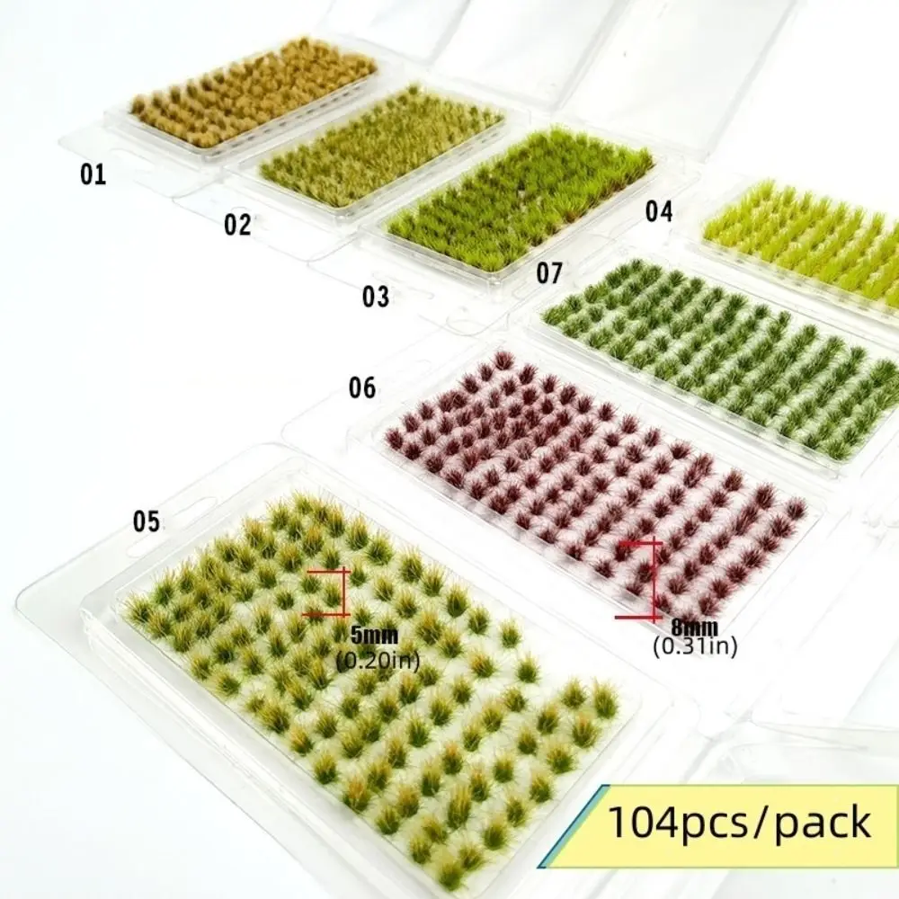 Static Scenery Grass Tuft Model Terrain Model Kit Simulation Miniature Grass Cluster Miniature Shrubs Bushes Model