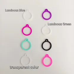 Popular Silicone Pet Silencer Tag Small Size Round Shape Colorful Solid ID Tags Cover for Cats