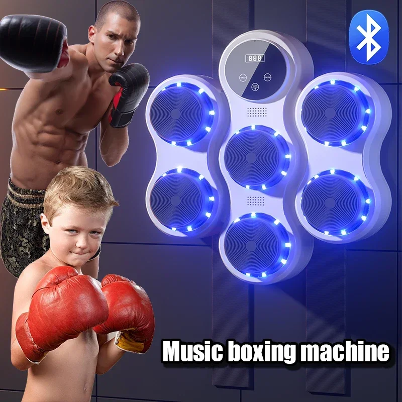 New Smart Music Boxing Machine Adult/Children Sports Fitness Boxing Trainer Home Exercise Response Training Boxing Wall Target