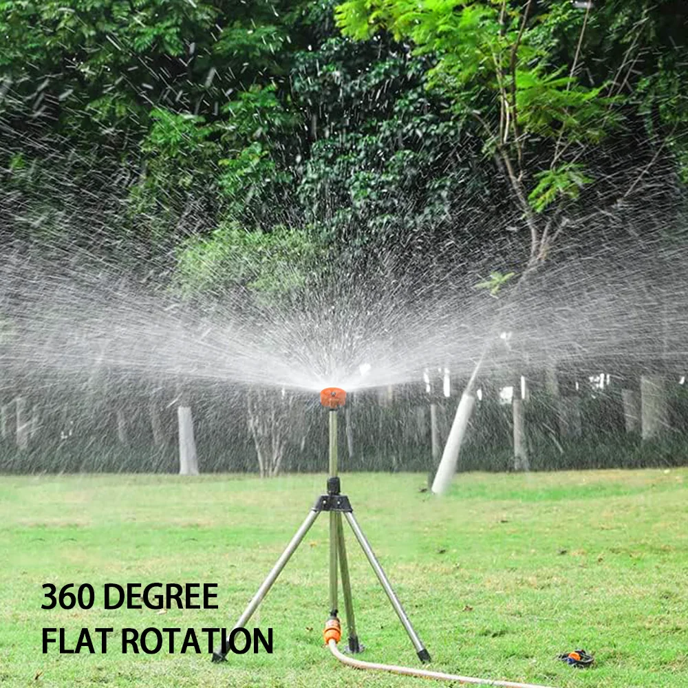 360 Degree 10pcs Automatic Rotating Sprinkler Heads, Garden Lawn Irrigation 1/2\