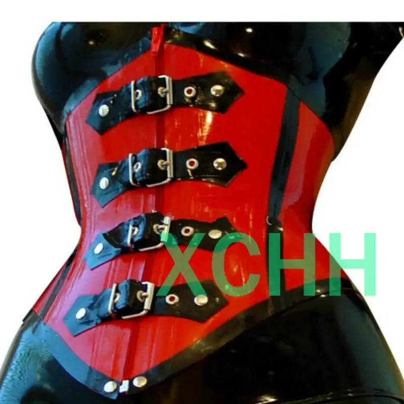 

Sexy Exotic Women Female Handmade Latex Customize Corset 1mm Fetish Costume Cosplay