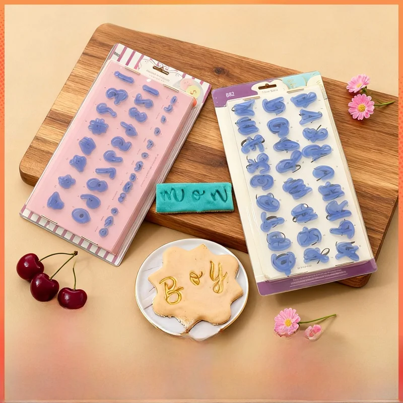 3D Letter Baking Cookies Home Use Non-Toxic Stereo English Alphabet Baking Thin Short Sleeve T-Shirt Creative Summer Fashion ...