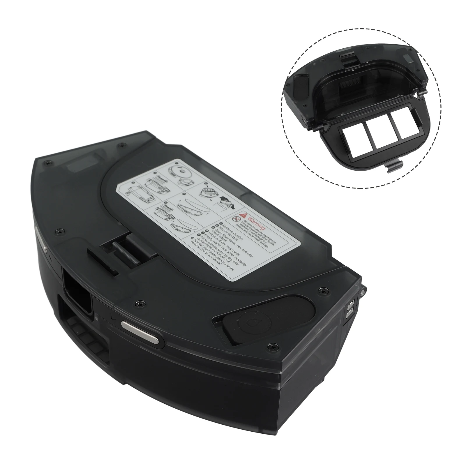 Efficient Dust Container for Pros cenic M8PRO  Robot Vacuum Cleaner Capture Fine Dust Particles  Enhance Performance