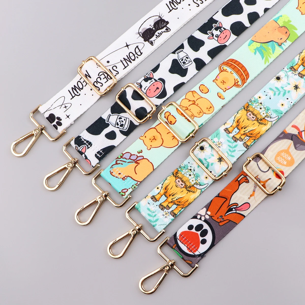 

Capybara Bag Strap Trendy Woman Colored Straps for Crossbody Messenger Shoulder Bag Accessories Adjustable Belts Straps