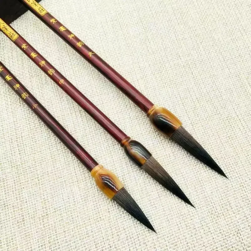 Weasel Rabbit Hair Brush Running Regular Script Official Script Cursive Brush Beginner Chinese Calligraphy Painting Brush Pen