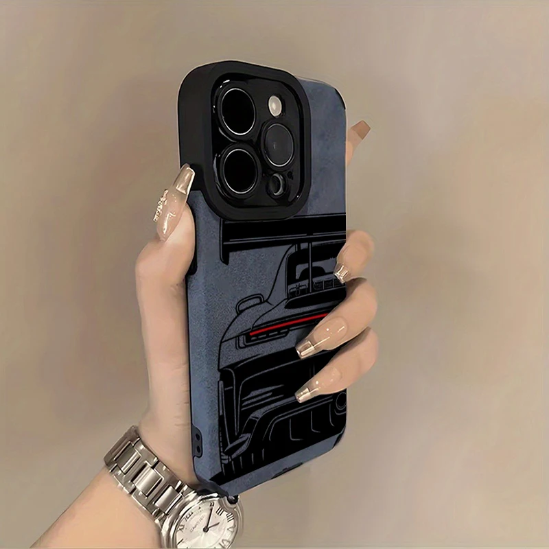 Coole Sportwagen-Handyhülle für iPhone 18 Pro Max 17 16 15 Plus 14 13 12 11 17 Pro Air XR X XS 7 Plus SE 2022 Kunstlederhülle