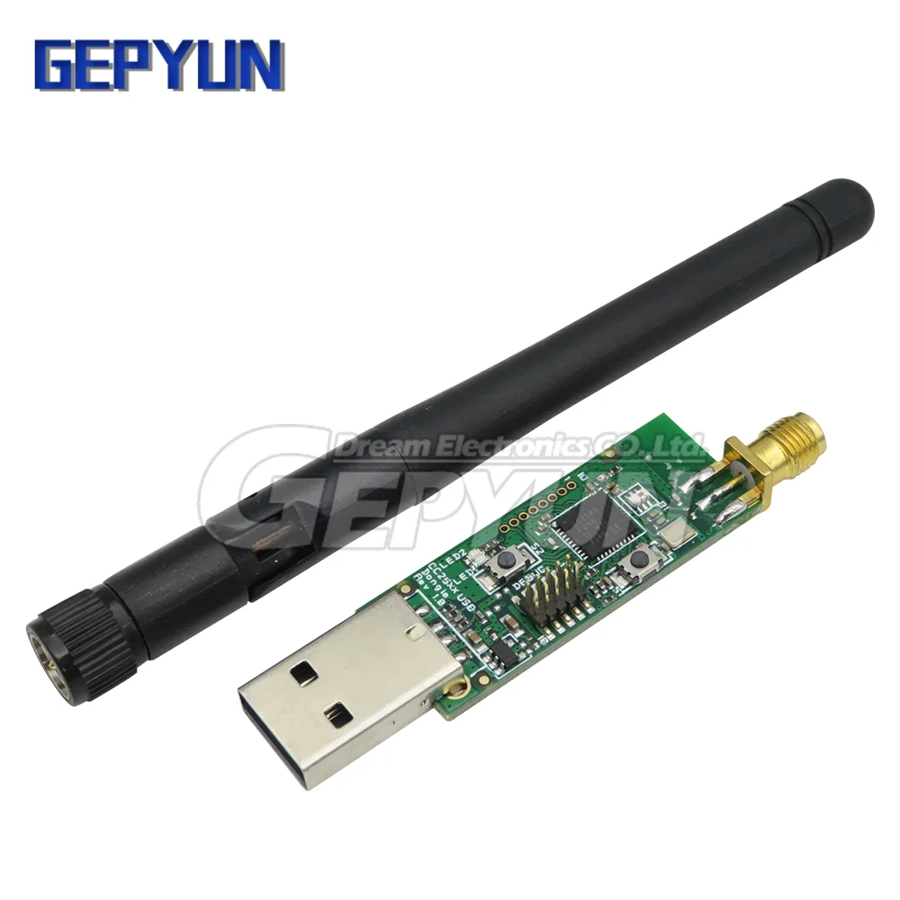 Wireless Zigbee CC2540 Sniffer Bare Board Packet Protocol Analyzer USB Interface Dongle Capture Packet Module +Antenna