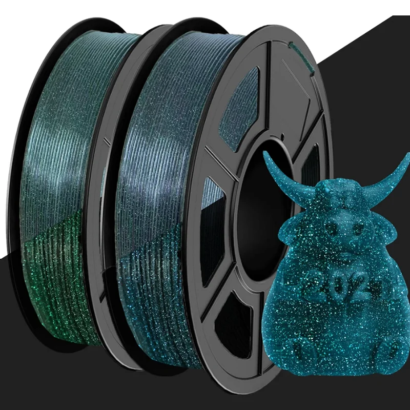 

Светящаяся в темноте нить PLA 1,75 мм, 1 кг, 500 г, 250 г, светящаяся нить PLA FDM, материал для 3D-принтера, радужная нить, изменение цвета