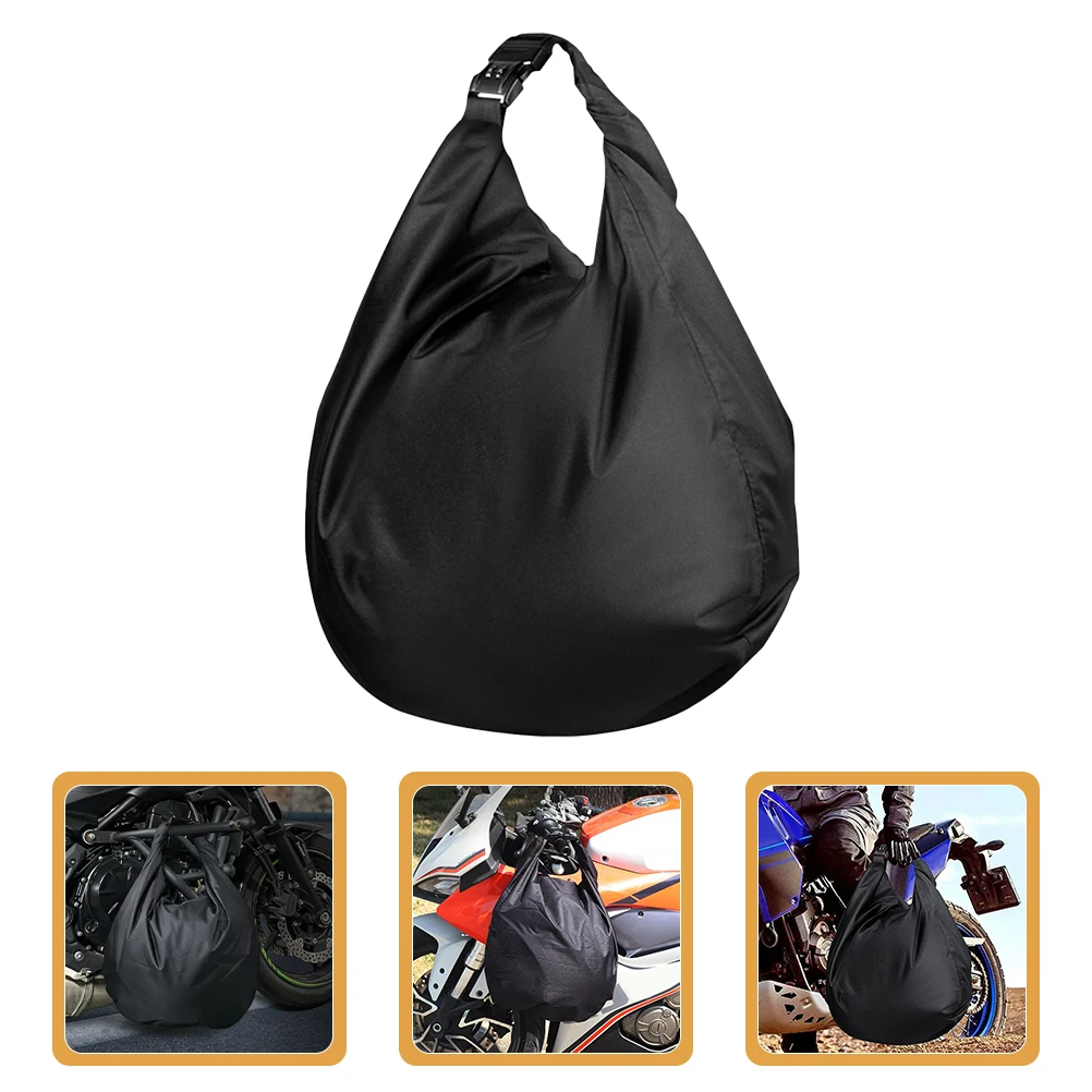 

Lightweight Oxford Cloth Bag Storage Pouch Motorbike Container Portable Easy Open Close Durable Fabric Holder For
