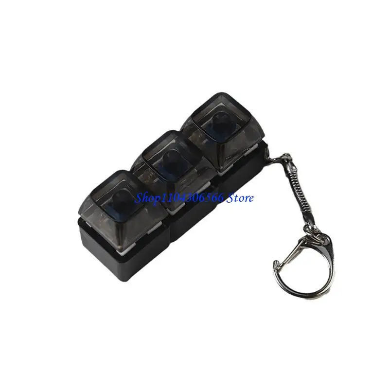 02DD Portable Keyboard Switches Tester Testing Tool LED Light Keyboard Switches Keychain Toy for 2-Key 3-Key 4-Key 1PC