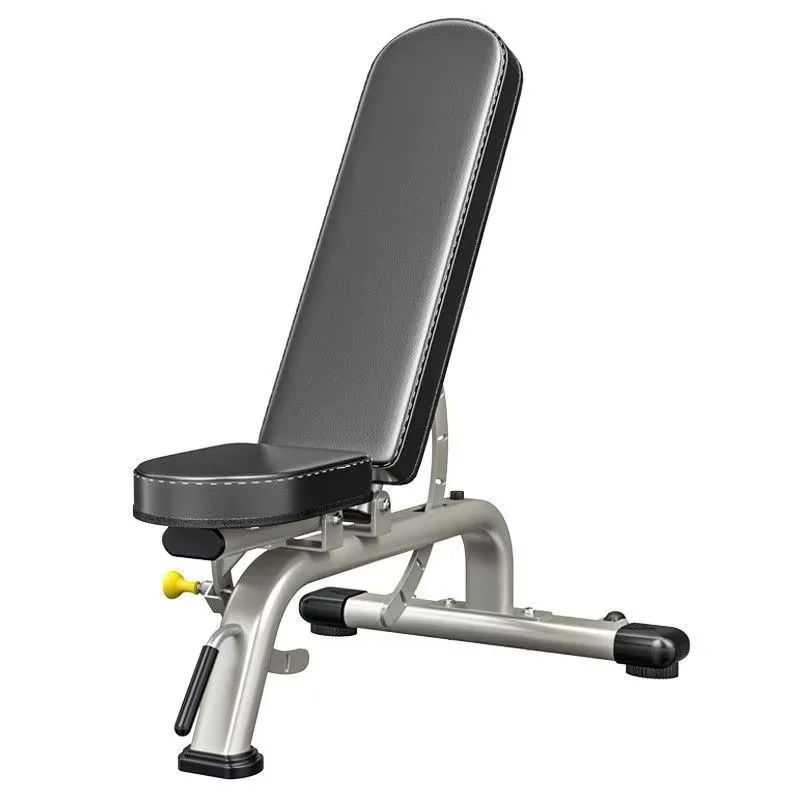 Modern Home Elliptical Tube Fitness Bench Multifunctional Dumbbell Bench Comfortable Back Extension Foldable Design