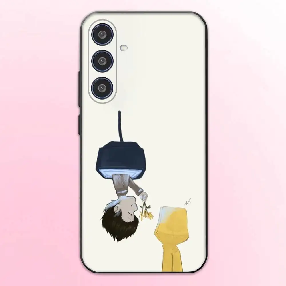 حافظة هاتف Game Little N-Nightmares لهاتف سامسونج جالاكسي A73، A72، A71، A70، A53، A52، A51، غطاء أسود ناعم آخر