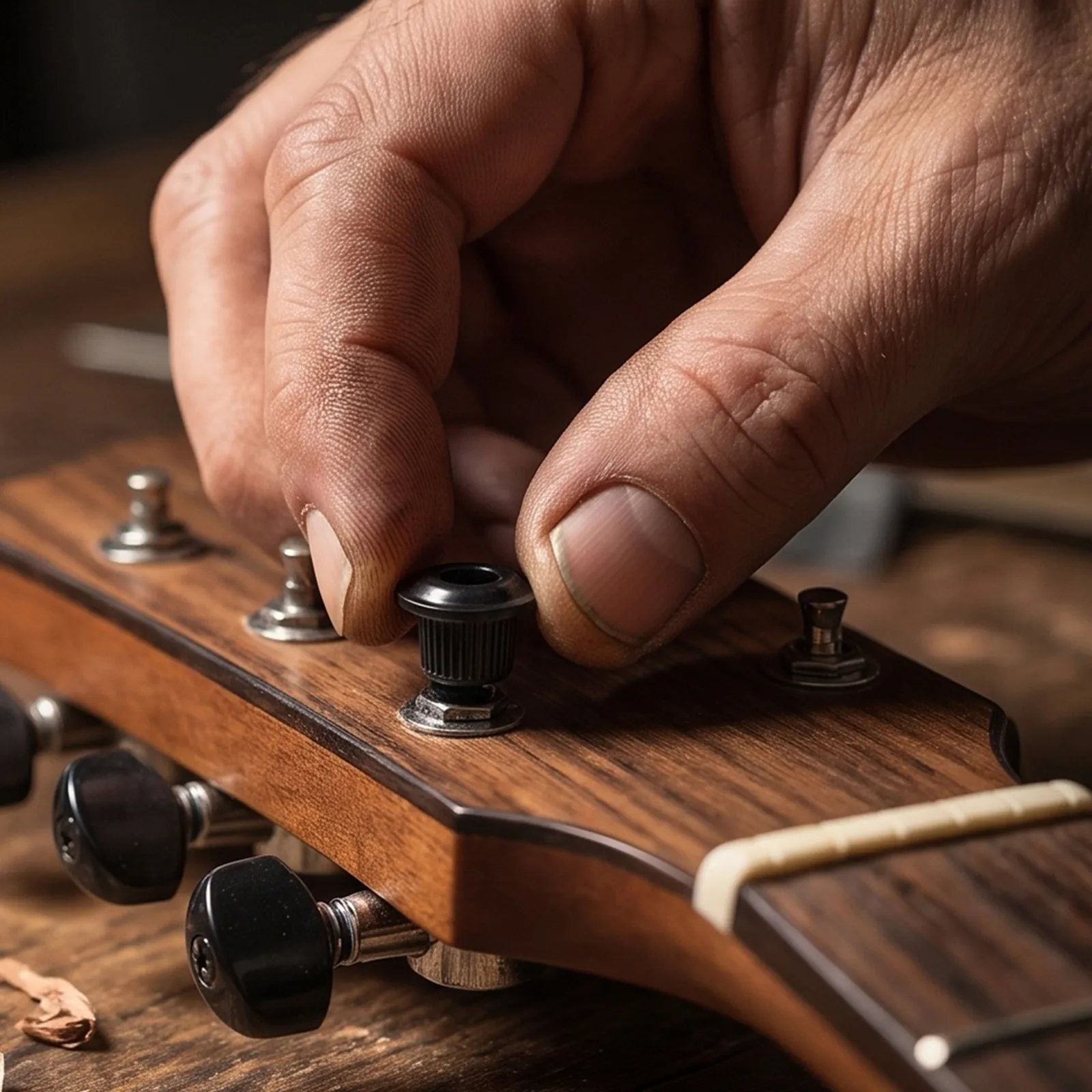 Guitar Tuner Conversion Bushings 6Mm Folk Acoustic Guitar Repair Parts Press Fit Tuning Key Ferrules Replacement Tuner