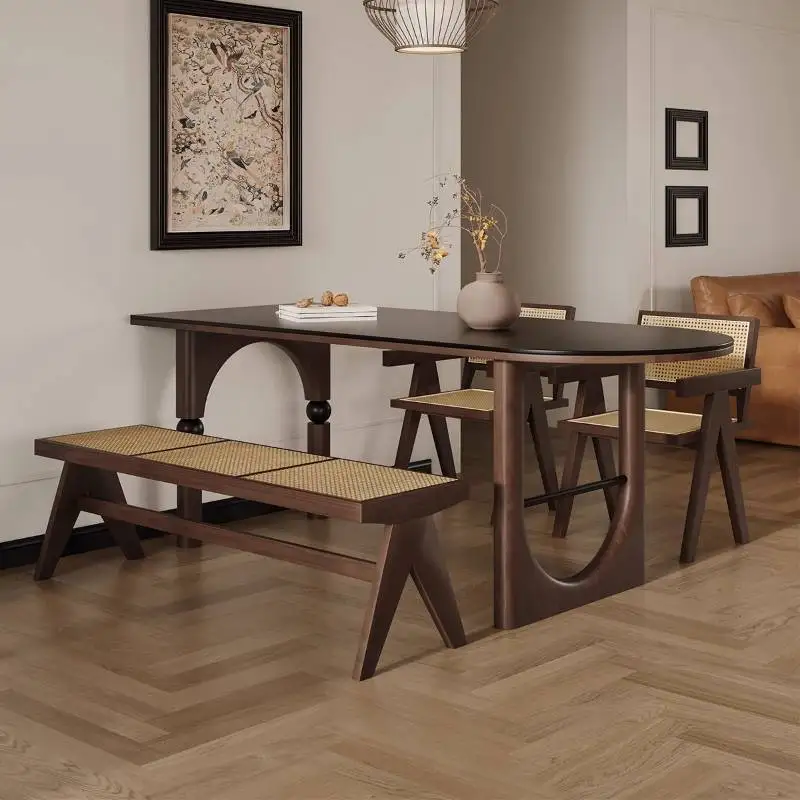 Quirky Protect Dining Table Decor Nordic Irregular Study Luxury Dining Table Industrial Solid Wood Mesa Comedor Furniture
