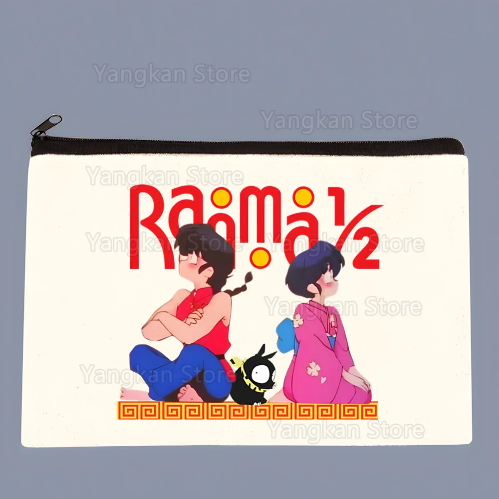 Ranma 12 Ranma 1⁄2 Coin Purse Storage Small Bag Card Key Coin Clutch Zipper Key Bag