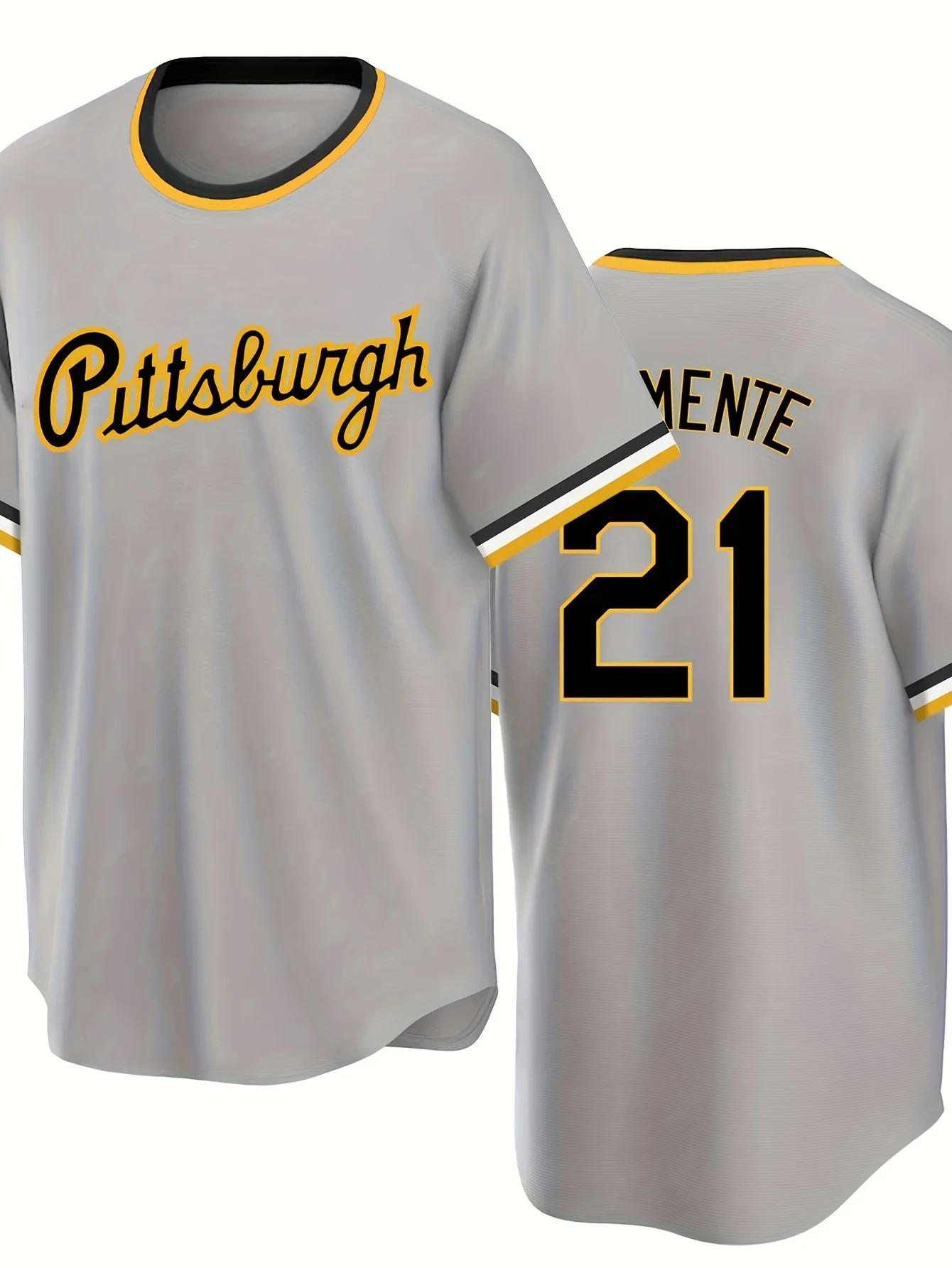 

Men's Vintage-style Baseball Jersey, High-quality and Comfortable Short-sleeve T-shirt, Classic Round Neck, Loose Fit