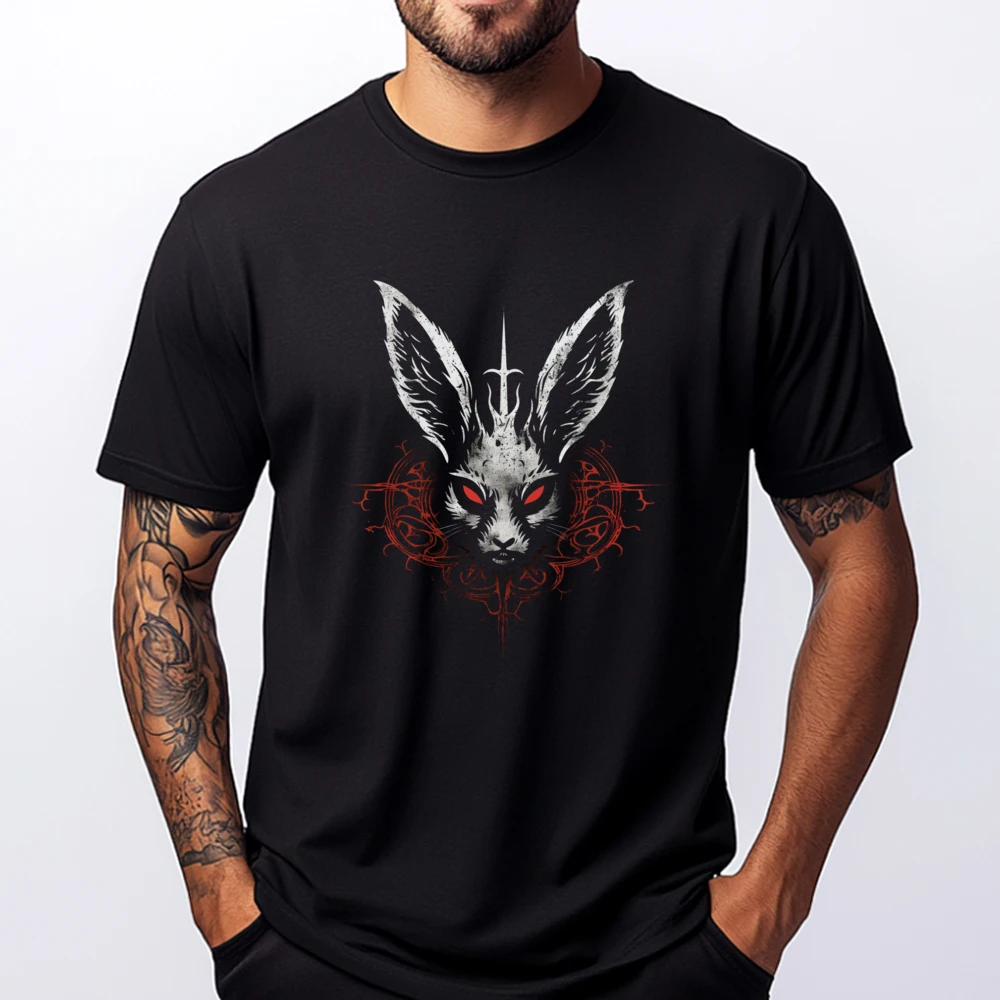 

Bunny Creepy Satanist Halloween Metal Head 6441 Mens Korean Fashion Eco-Friendly And Healthy Valentine's Day 2025