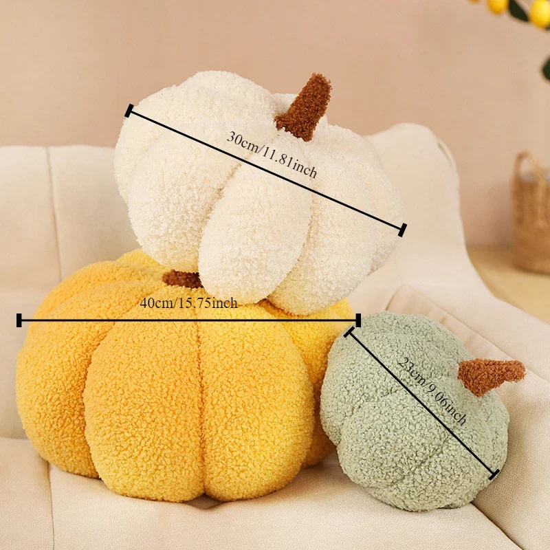 1pcs Creative Sofa Living Room Pillow and Cushion Pumpkin Pillow Indoor Plush Toy Decorative Ornaments with Float Window Pillow