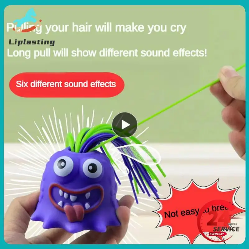 

Hair-pulling Monster Lovely Arbitrary Pull Safety And Health Safe And Non-toxic Hands- Ability Novelty Toys For Stress Relief