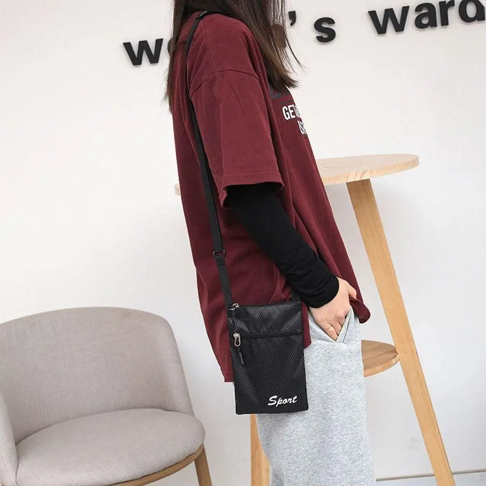 New Soild Color Phone Bag Square Simple Crossbody Bags Shoulder Bag Outdoor