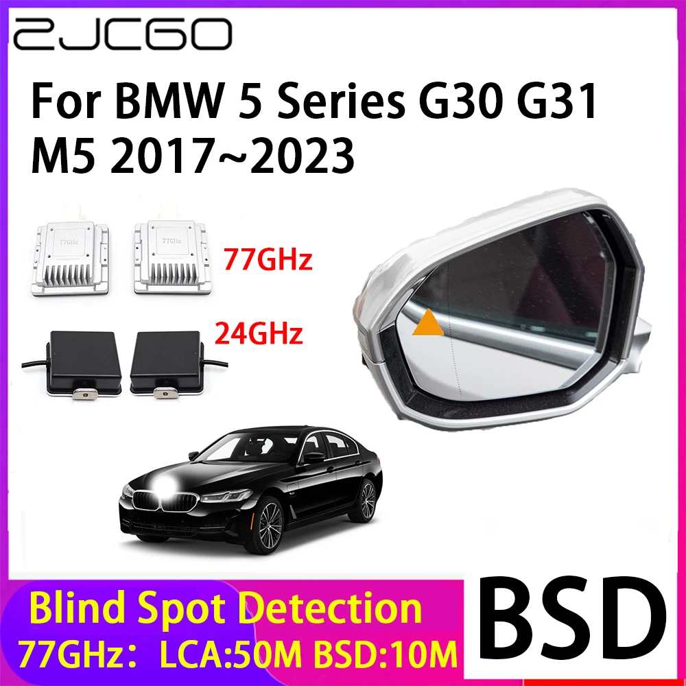 ZJCGO Car Blind Spot Detection BSD Mirror Rear Radar Detection System for BMW 5 Series G30 G31 M5 2017~2023