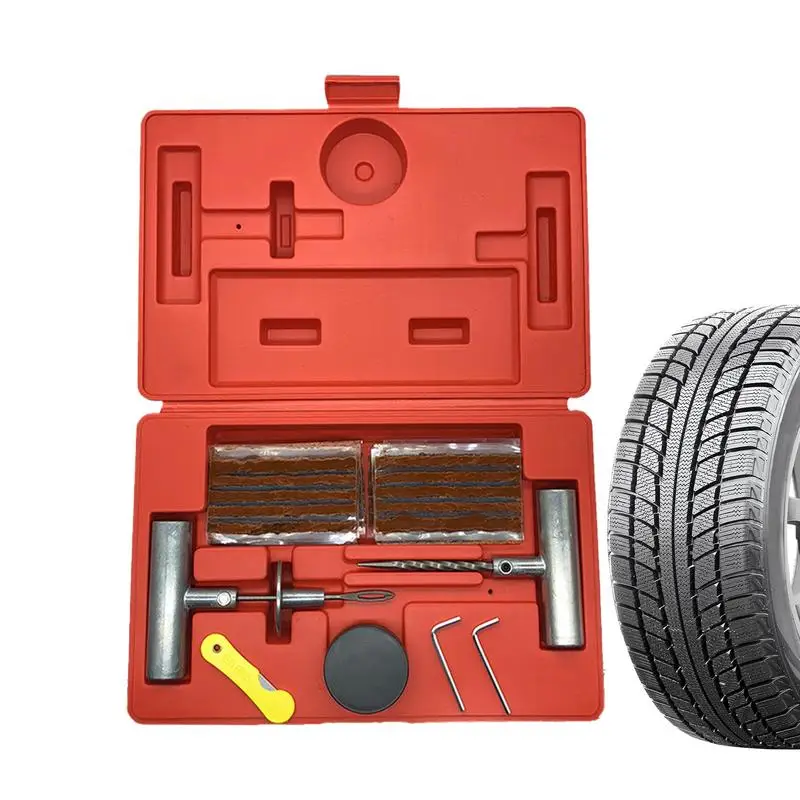 

Комплект для ремонта автомобильных шин, комплект для ремонта шин, 37 шт., портативный съемник шестерен, аксессуары для удаления авто, грузовика, велосипедной косилки, газона