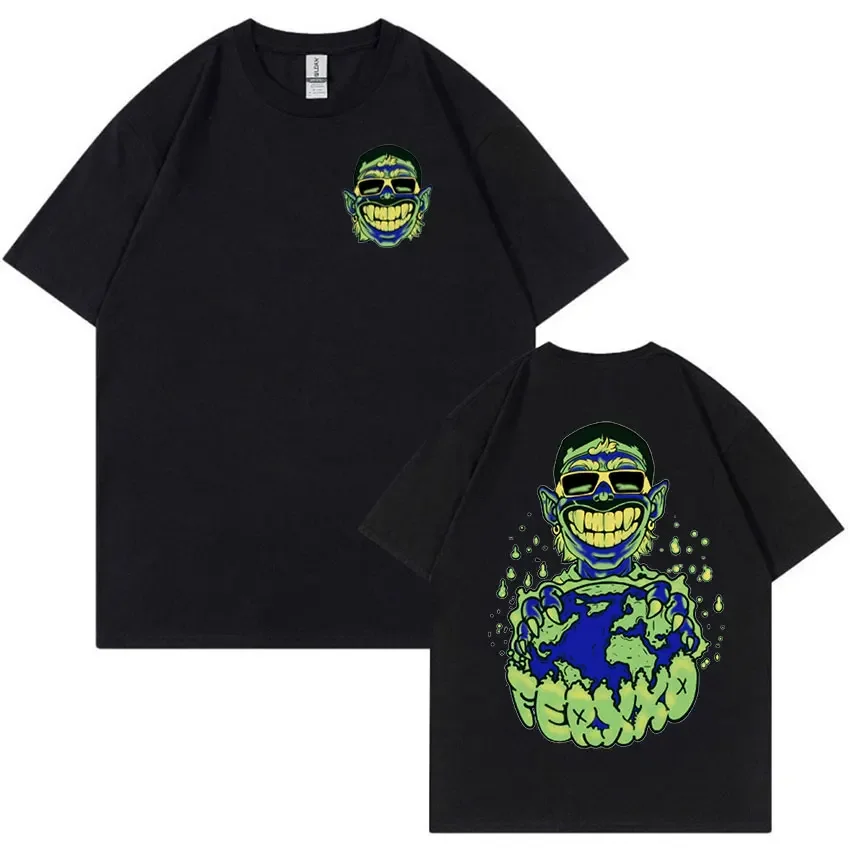 Ferxxocalipsis Tour 2024 Feid Ferxxo Monster New Album T Shirts Men's Hip Hop Retro Fashion Oversized Cotton T-shirt Streetwear