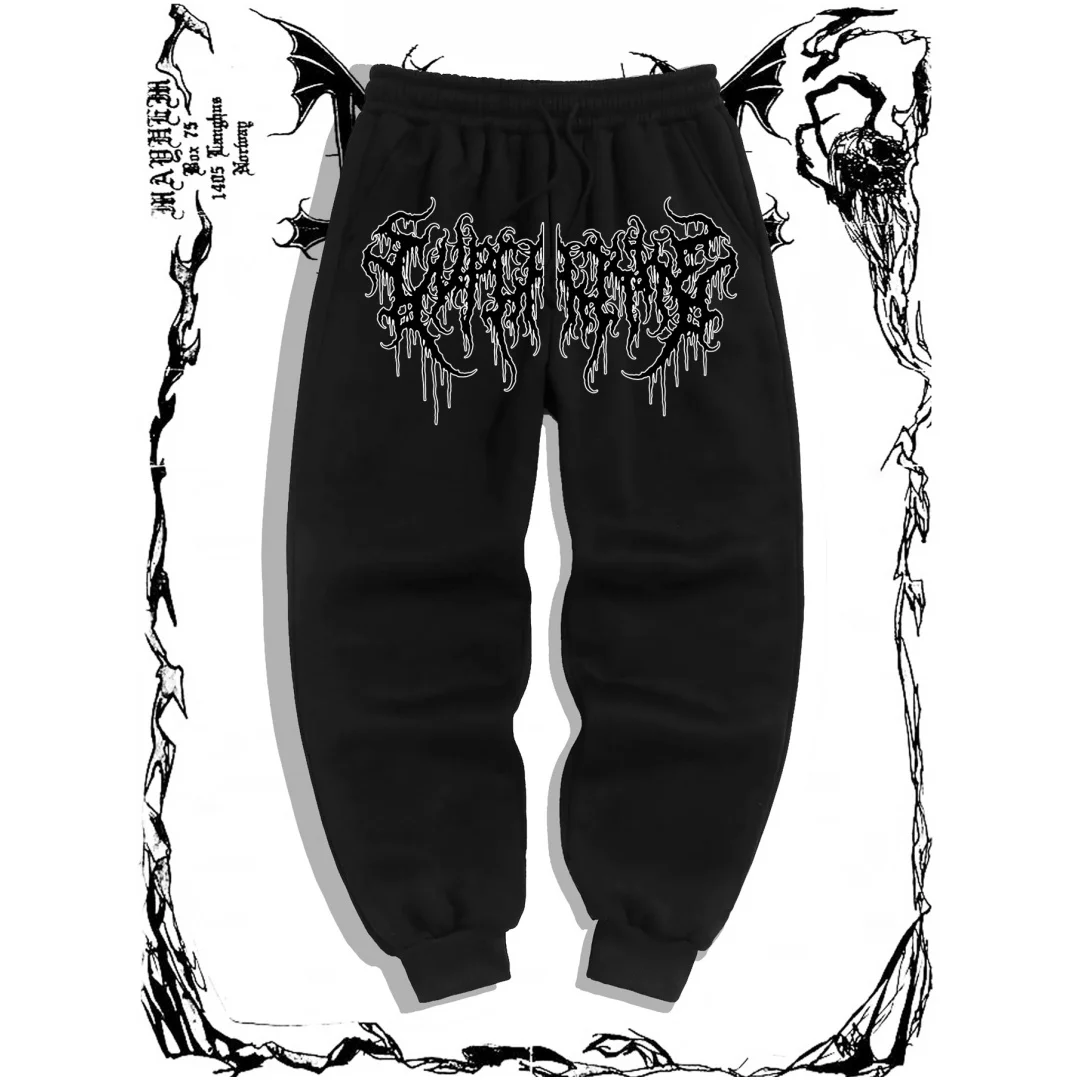 

Autumn sweatpants Men's Pants with Graphic 100% polyester Casual sports Sweatpants clothes for man winter Drawstring y2k pants