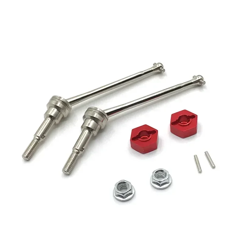 Remote Control Car Metal Upgrade Coupler Front Drive Shaft Kit ON Accessories for Wltoys 1/12 12423 12427 12428