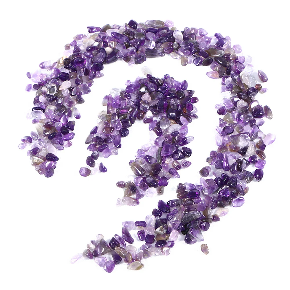 

200G Purple Amethyst Crushed Stones Decorative Gravel for Aquarium Fish Tank Landscape Terrarium Pond Water Garden Walkway Decor
