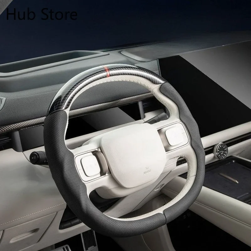 For LYNK&CO 900 Steering wheel cover suede three-stage handle cover